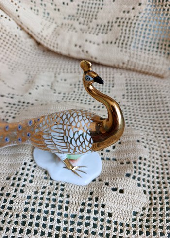 Altın Renkli Tavus Kuşu Biblo Limoges - Görsel 4