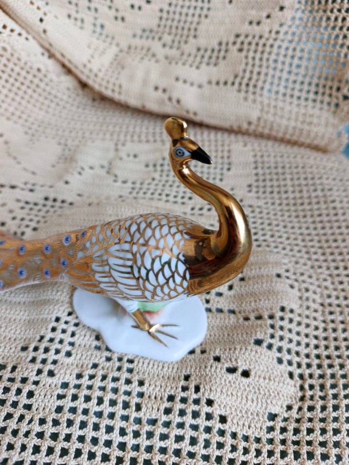 Altın Renkli Tavus Kuşu Biblo Limoges - Görsel 4