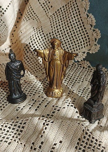 3 adet ikona mini heykel antika - Görsel 2