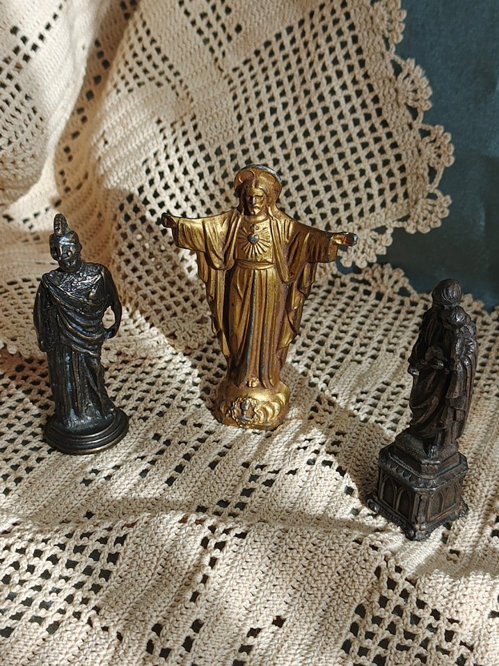 3 adet ikona mini heykel antika - Görsel 2