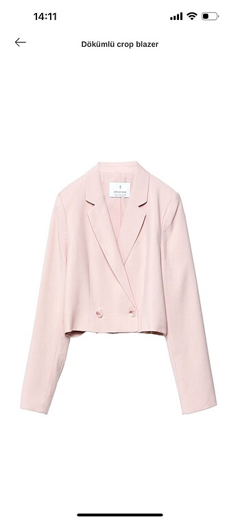 Stradivarius crop blazer stradivarius