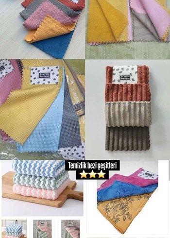 Çok Renkli Desenli temizlik bezi - Görsel 9