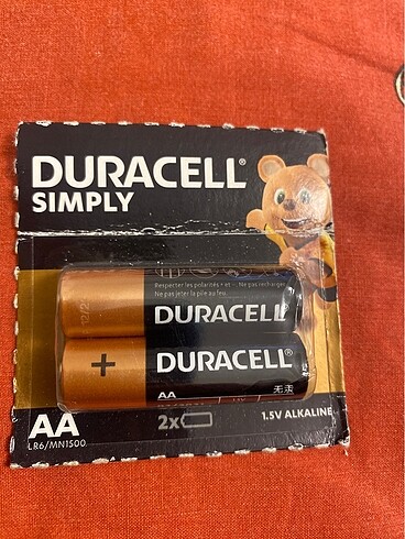 Duracell lr6/mn1500 2 li pil (fazla paket mevcut)