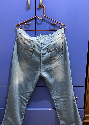 Kadın Mavi Renk Kot Pantolon - Görsel 4