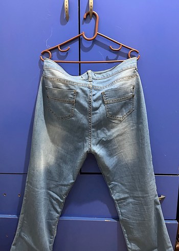 Kadın Mavi Renk Kot Pantolon - Görsel 5