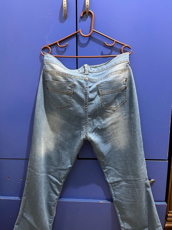 Kadın Mavi Renk Kot Pantolon - Görsel 5