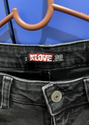 Gri Siyah Bağlamalı Midi Kadın Kot Pantolon Likralı - Görsel 6