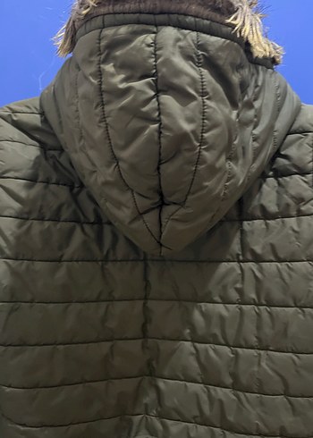 Kadın Haki Yeşili Fermuarlı Mont - Görsel 6