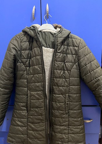 Kadın Haki Yeşili Fermuarlı Mont - Görsel 7