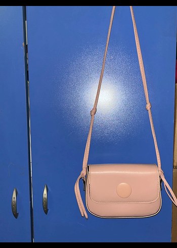 Şeker Pembe Deri Kadın Omuz Çantası - Görsel 2