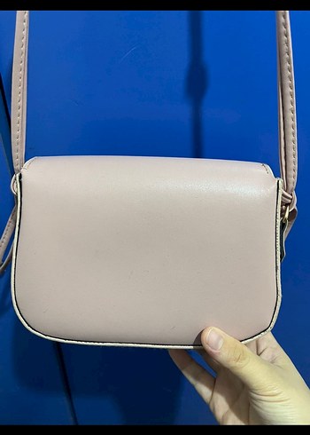 Şeker Pembe Deri Kadın Omuz Çantası - Görsel 3