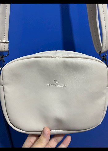 Krem Deri Kadın Çapraz Çanta - Görsel 2