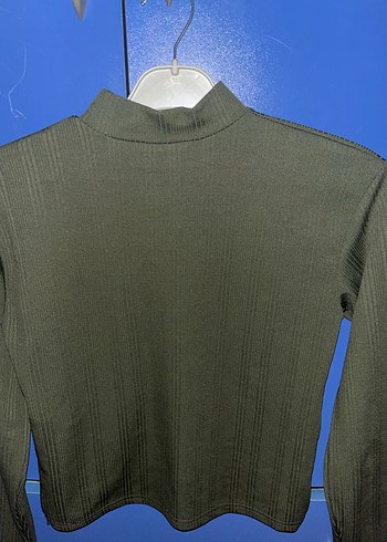 Kadın Haki Balıkçı Yaka Triko Kazak - Görsel 4