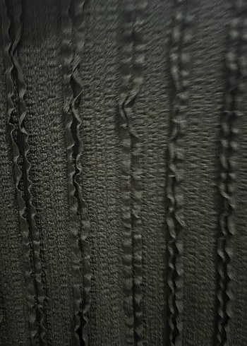 Kadın Siyah Yüksek Yakalı Örgü Triko - Görsel 5