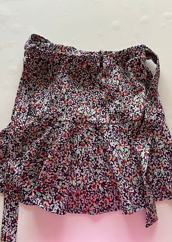 Kadın Çok Renkli Şort Etek - Görsel 3