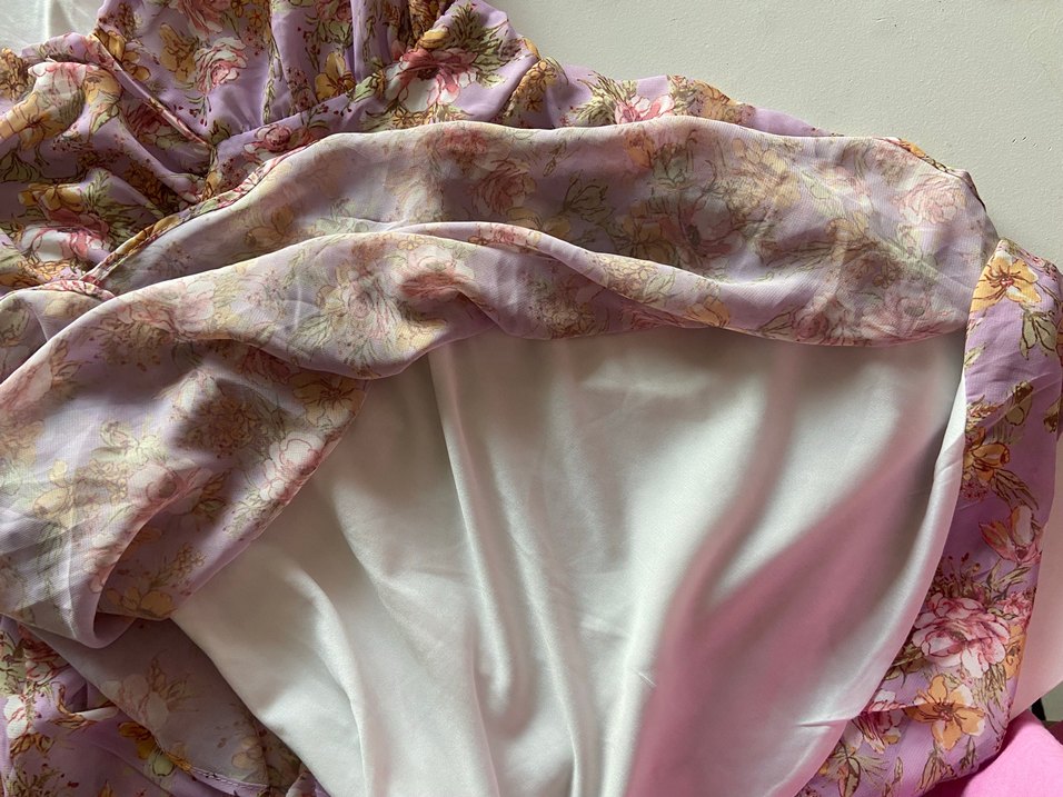 Karpuz Kol Yazlık şifon elbise - Görsel 5