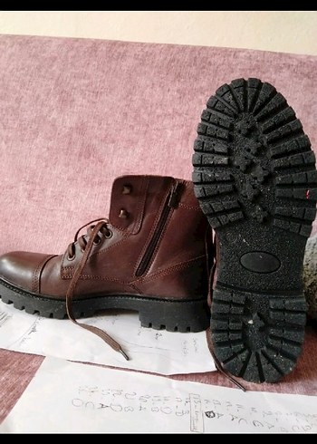 Kahverengi Deri Tokalı Erkek Botları - Görsel 3