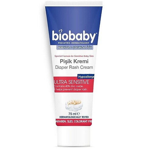Biobaby pişik kremi 75X2 ml