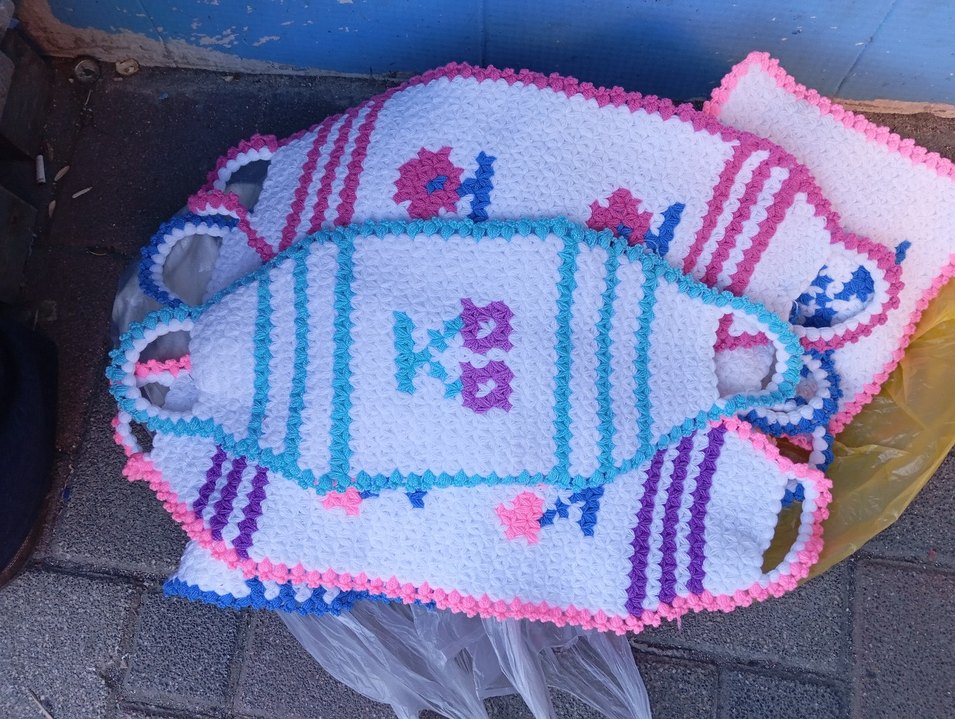 renkli rahat sırt yıkamak için el örgüsü uzun lif - Görsel 2