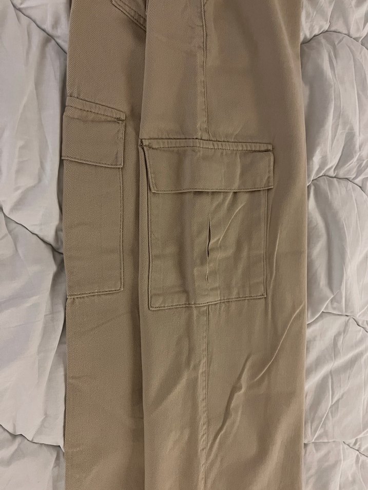 Bej Kadın kargo Pantolon - Görsel 2