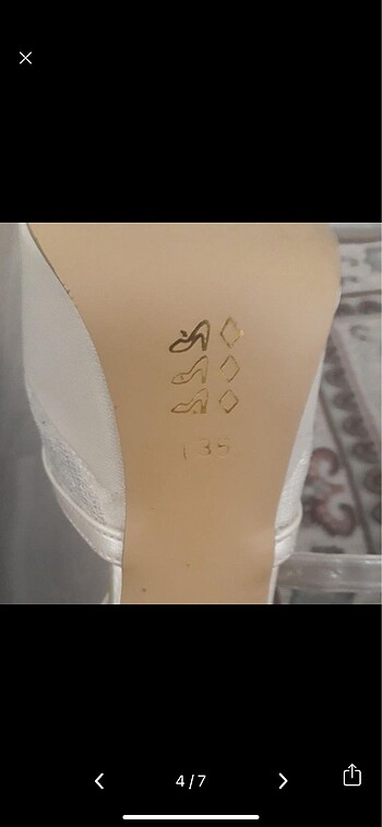 Dolgu topuk dantelli ayakkabı - Görsel 7