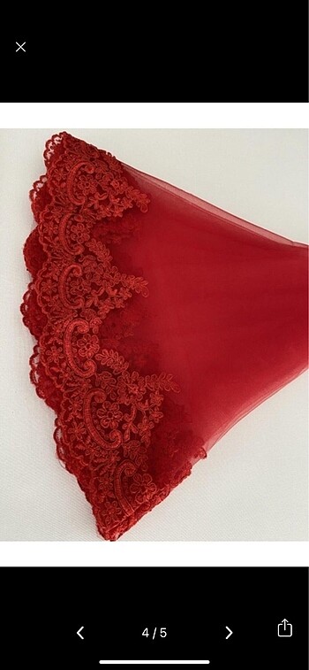 Gelin duvak takımı eldiven kuşak mevcuttur - Görsel 2