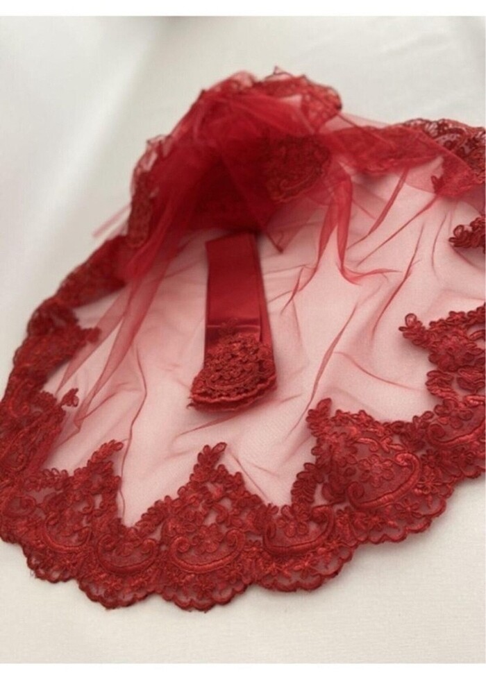 Gelin duvak takımı eldiven kuşak mevcuttur - Görsel 3