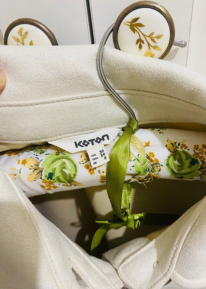 Krem süet gömlek - Görsel 4