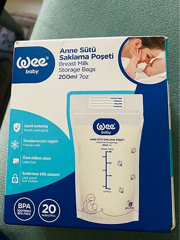 Anne sütü saklama poşeti - Görsel 2