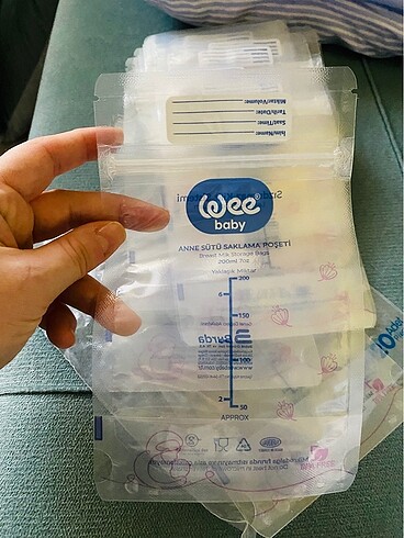 Anne sütü saklama poşeti - Görsel 5