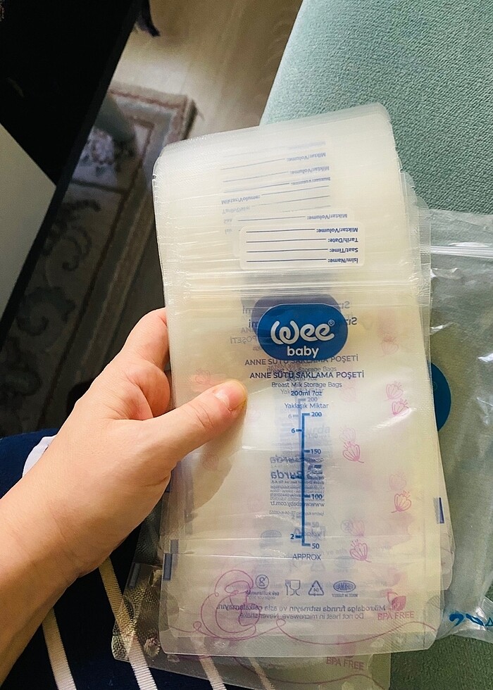 Anne sütü saklama poşeti - Görsel 4