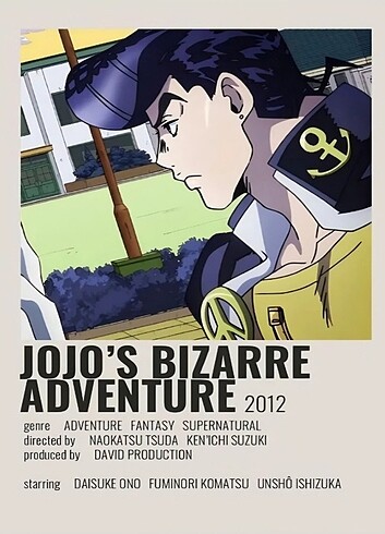 Jojo's Bizarrre Adventure Posteri