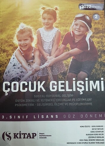 Auzef Çocuk Gelişimi 3. Sınıf Güz Dönemi 2. Kitap
