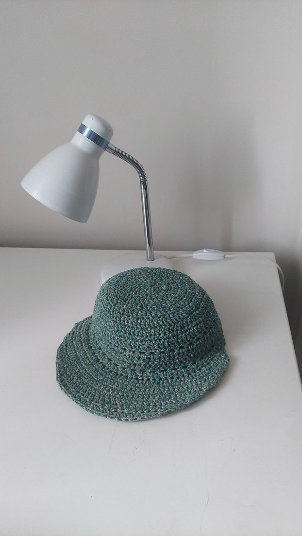 Turkuaz Örgü Bohem Kadın Şapka - Görsel 2