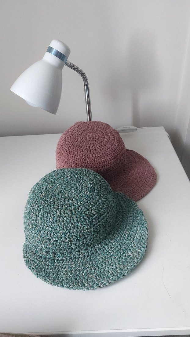 Turkuaz Örgü Bohem Kadın Şapka - Görsel 3