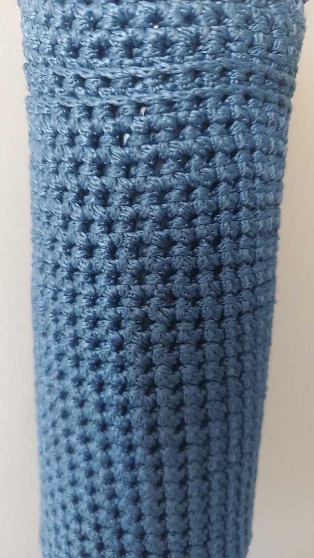 Mavi Örgü termos  Çantası - Görsel 2