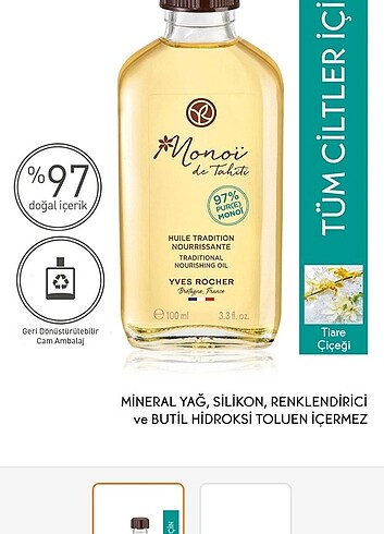 YVES ROCHER monoi saç ve vücut yağı