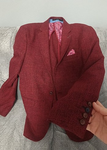 Bordo Vintage Erkek Ceket