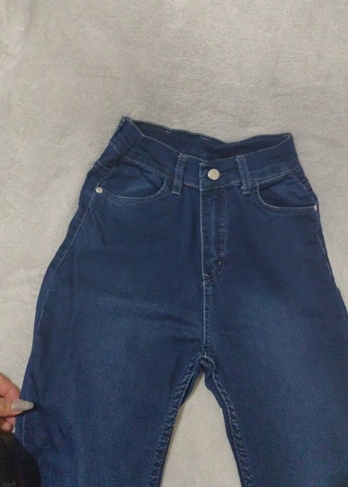 İspanyol Paça Kot Pantolon - Görsel 3