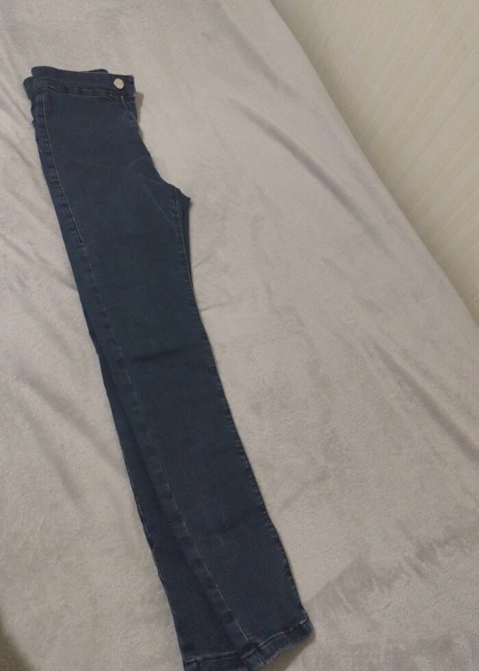 Dar paça kot pantolon - Görsel 2