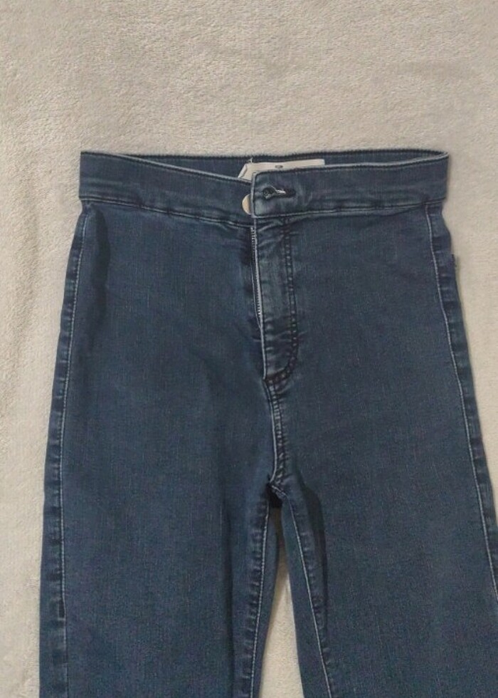 Dar paça kot pantolon - Görsel 3