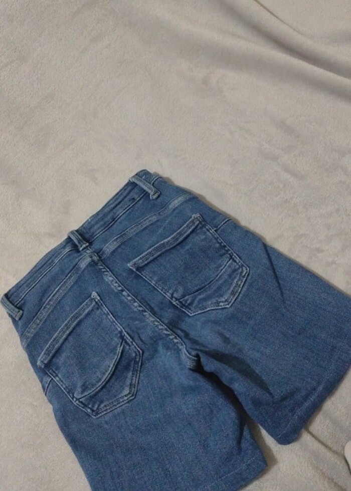 Dar kot şort - Görsel 2