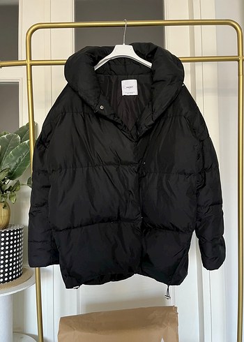 xs Beden Mango oversize kaz tüyü mont