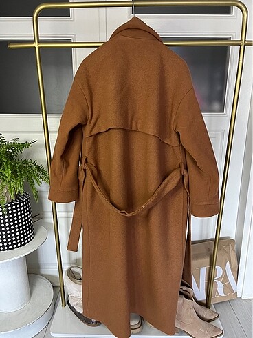 s Beden kahverengi Renk Oversize kalın kaban