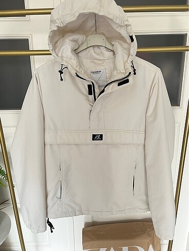 m Beden beyaz Renk Pull bear kanguru mont