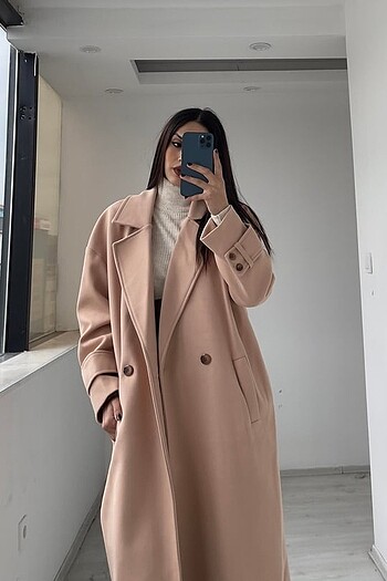 Mango Bej rengi oversize kaban