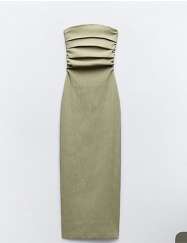 Zara straplez elbise