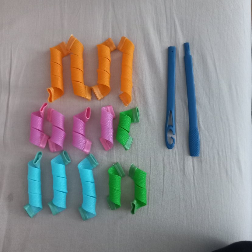 Saç Bukleleri için Renkli Isısız Bigudi Seti - Görsel 4