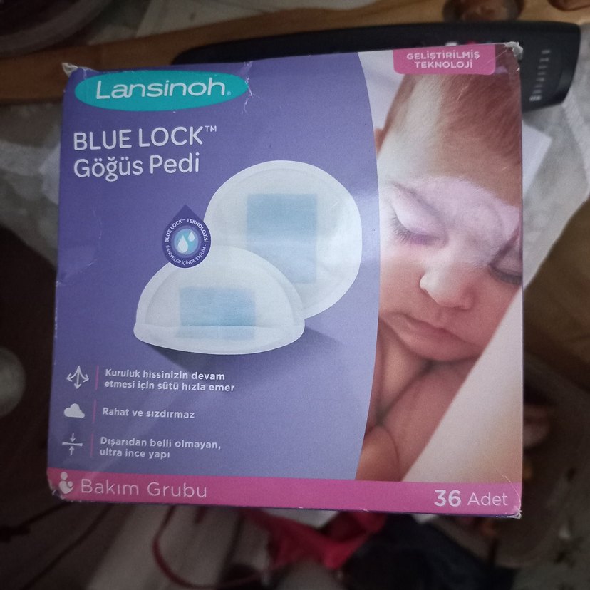 Lansinoh Blue Lock Göğüs Pedi 36'lı - Görsel 2