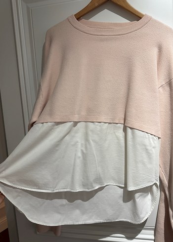 Zara Pembe Uzun Kollu Kadın Kazak